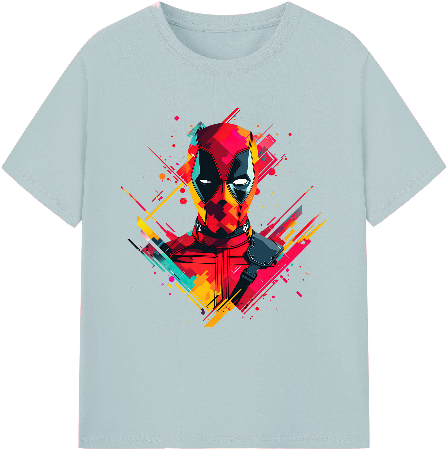 （画像用） Deadpool デッドプール 綿100％半袖Tシャツ（フロントプリント）